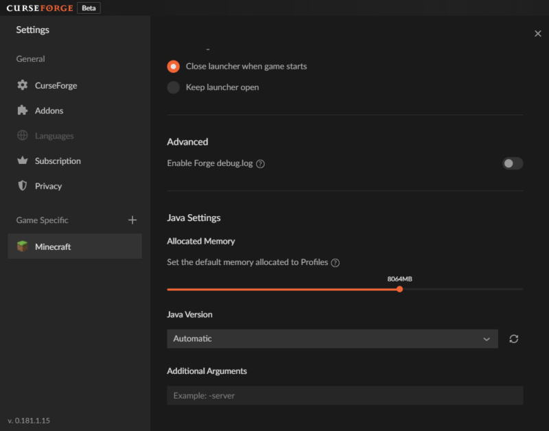 セブテックエイジスが重い時の対処法 ModPack Sevtech Ages Minecraft